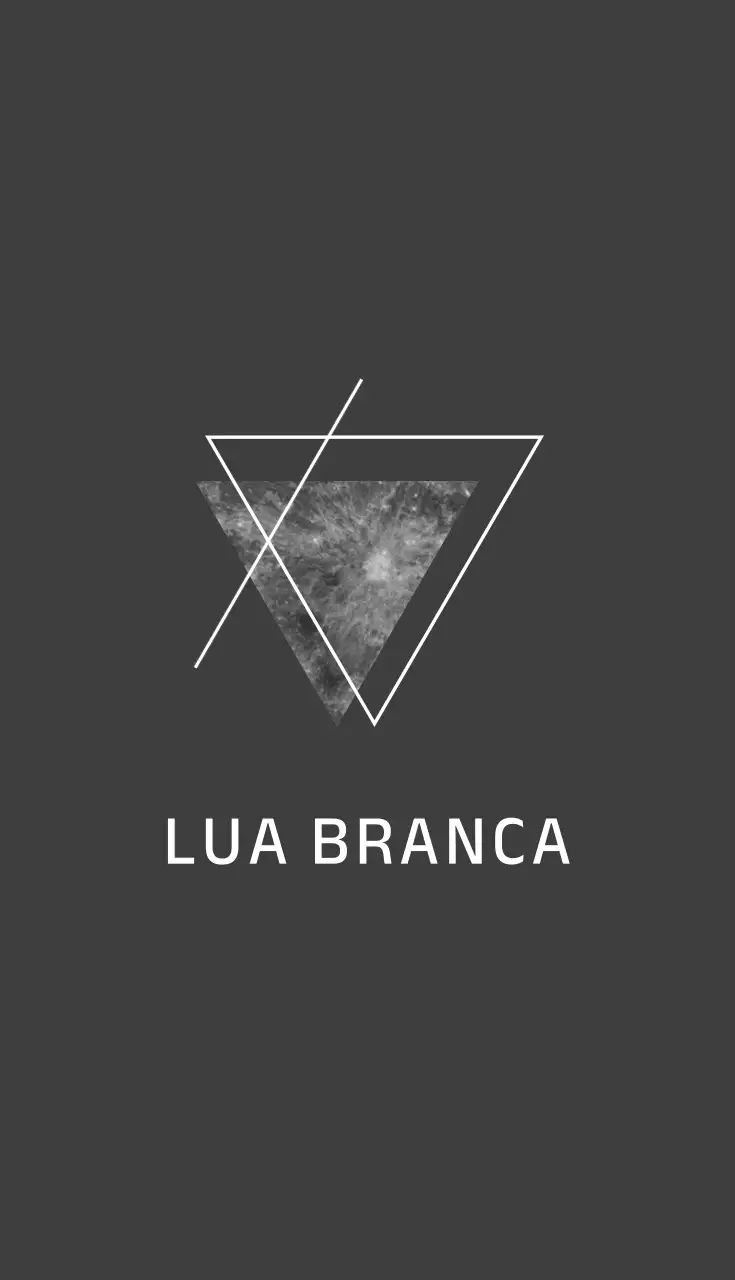 Cartão de visita de tatuador com formas triangulares pretas e cinzentas