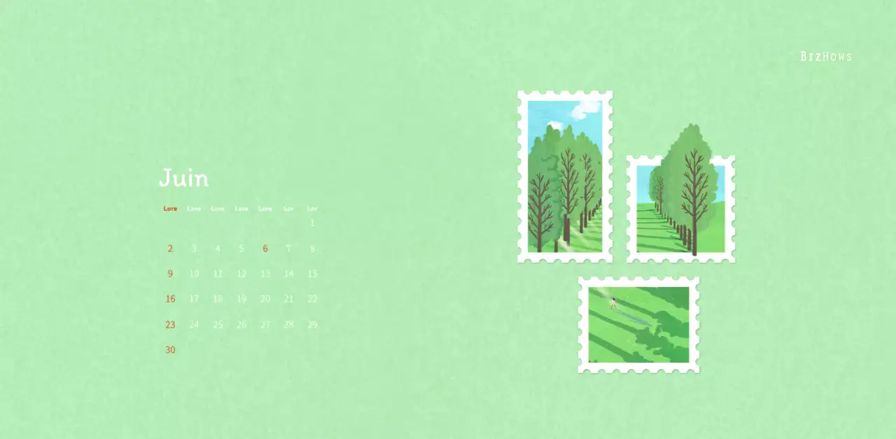 Illustrations de timbres avec un concept chaleureux
