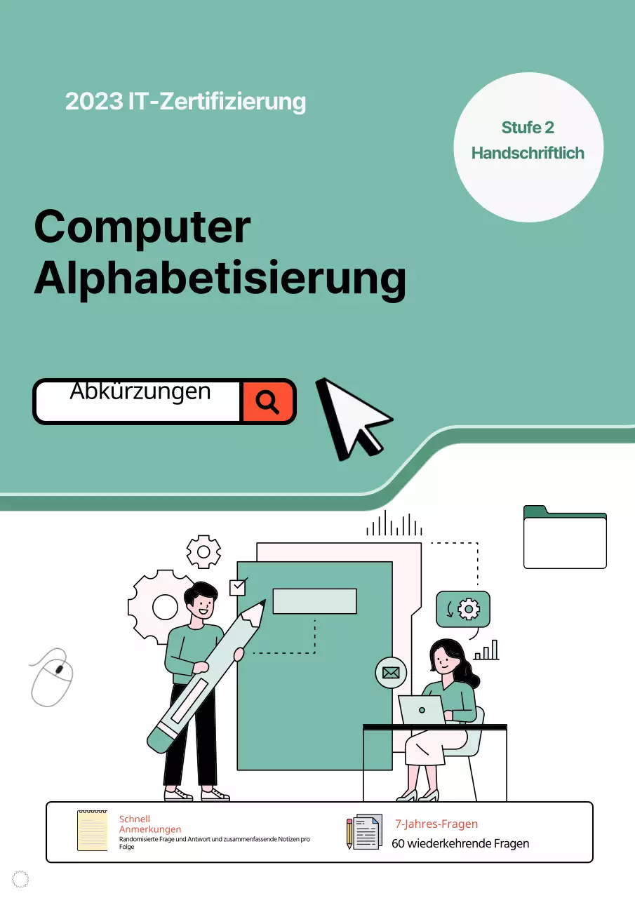 Cyber-cooles mint-weißes Computer-Zertifizierungsbuch-Cover