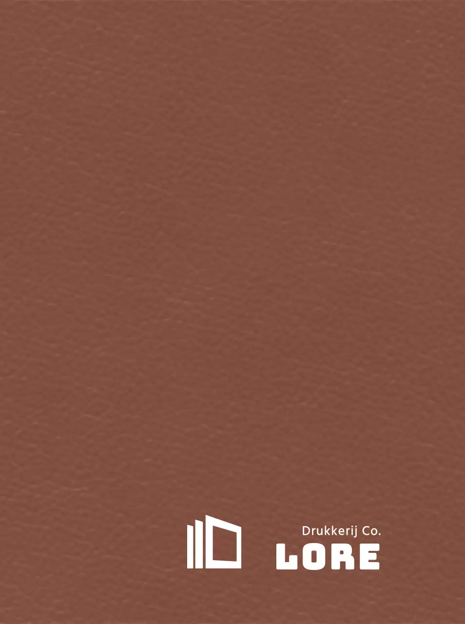 Conceptueel corporate promotiestuk met logosymbool in de vorm van nette papieren lagen