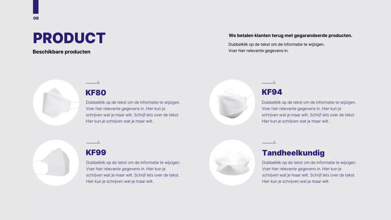 Een overzichtelijk voorstel met een blauw getinte cirkelafbeelding