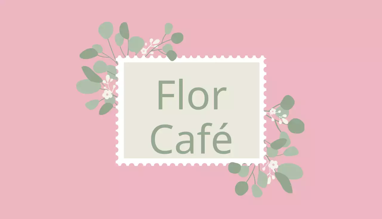 Café con flores