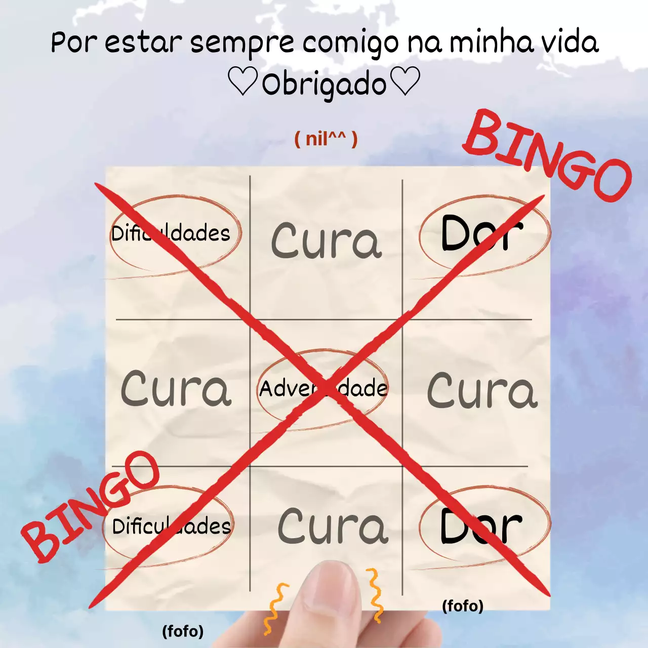 Trials and Tribulations, uma versão divertida do bingo em papel amarelo