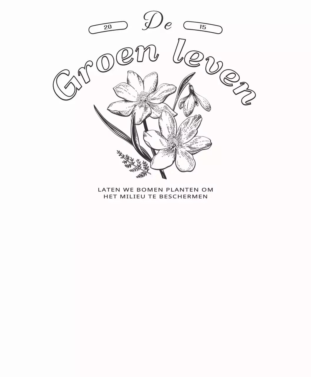 Persoonlijke goederen met een sentimentele botanische illustratie opmaakstijl