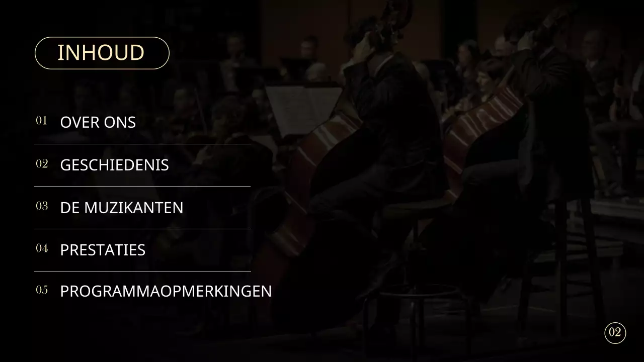 Eenvoudige concertgroepportefeuille in zwart