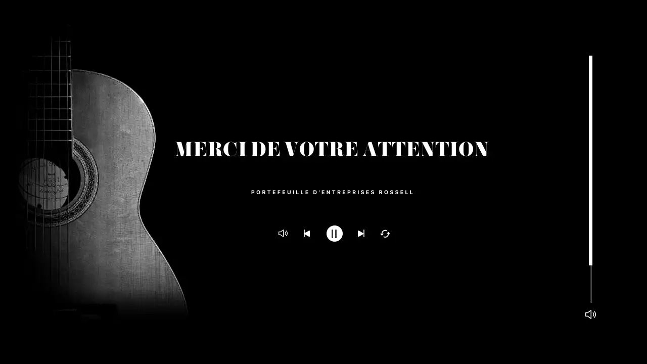 Un simple portfolio de guitariste en noir