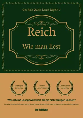 Bücher in einem Golden Point Frame Konzept