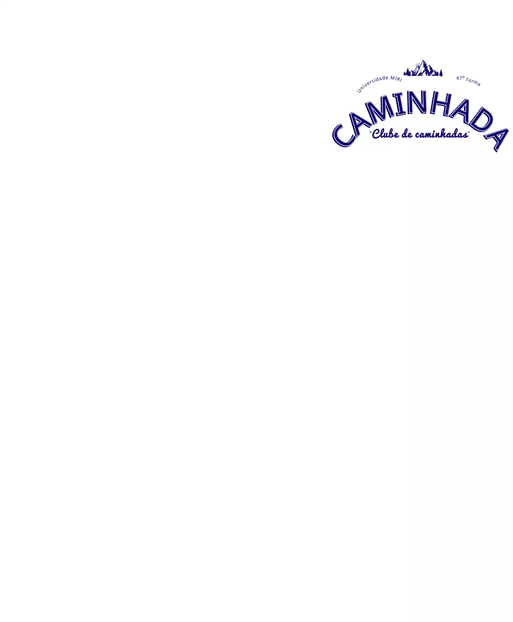 Casaco com capuz do clube de montanhismo com letras sobre montanhas