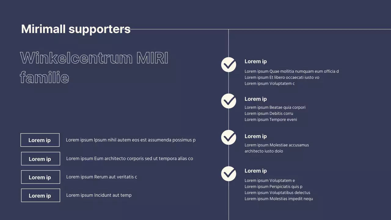 Black Friday event planner voor een modern winkelcentrum in navy en beige