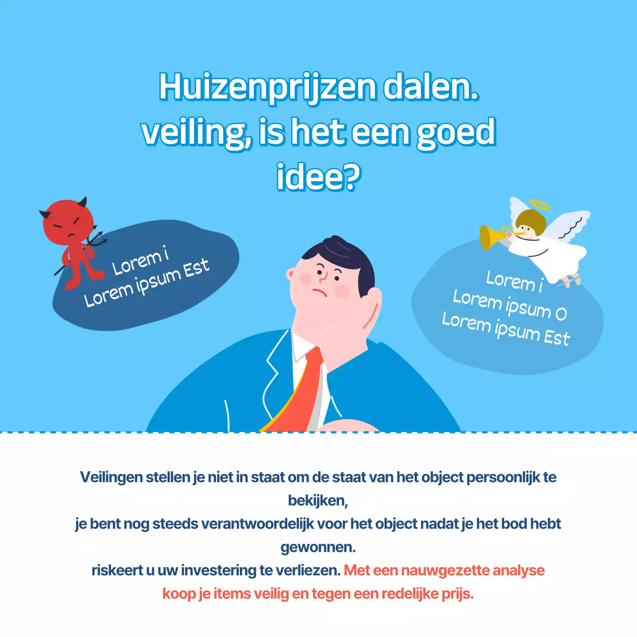 Tips om te bieden op een lichtblauw appartement