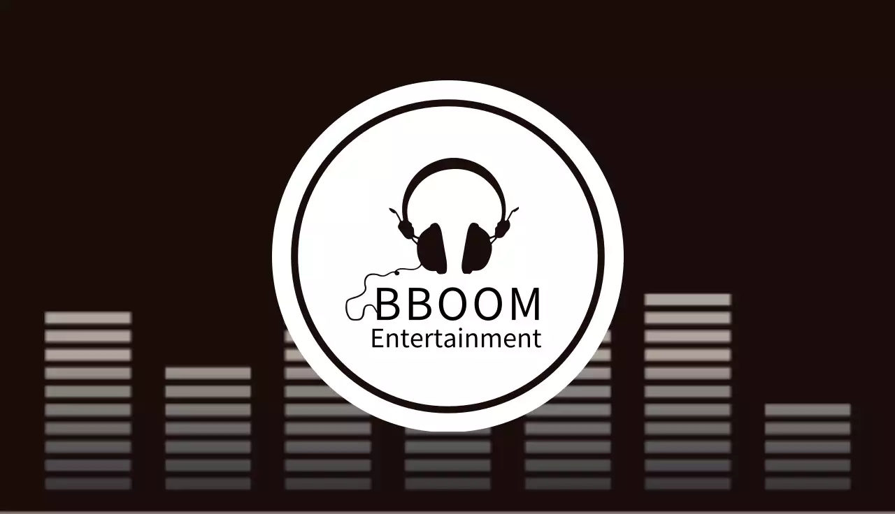 黒 シンプル 音楽 名刺