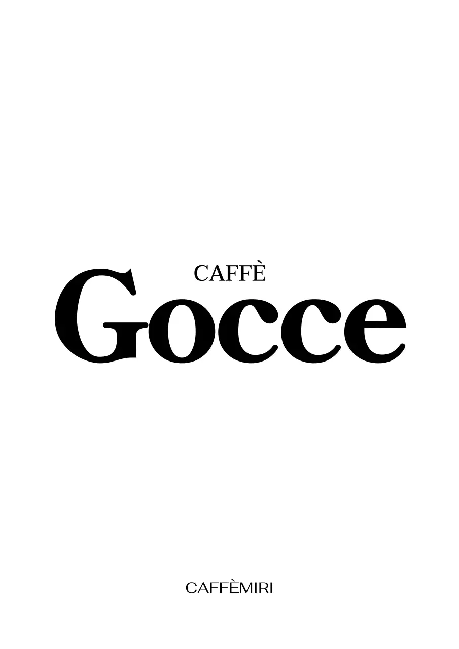 Semplice sacchetto di spago da caffè con una semplice scritta