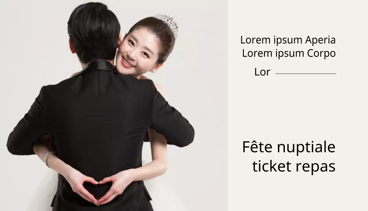 Chèques-repas de mariage