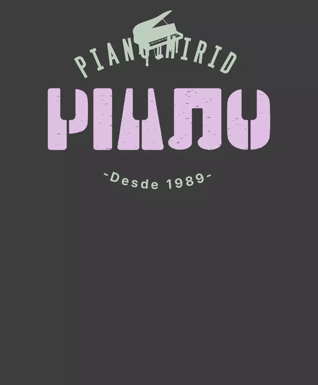 Camiseta de grupo de la escuela de piano