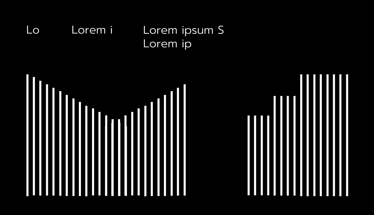 Tarjeta de visita de estilo urbano con líneas blancas sobre fondo negro