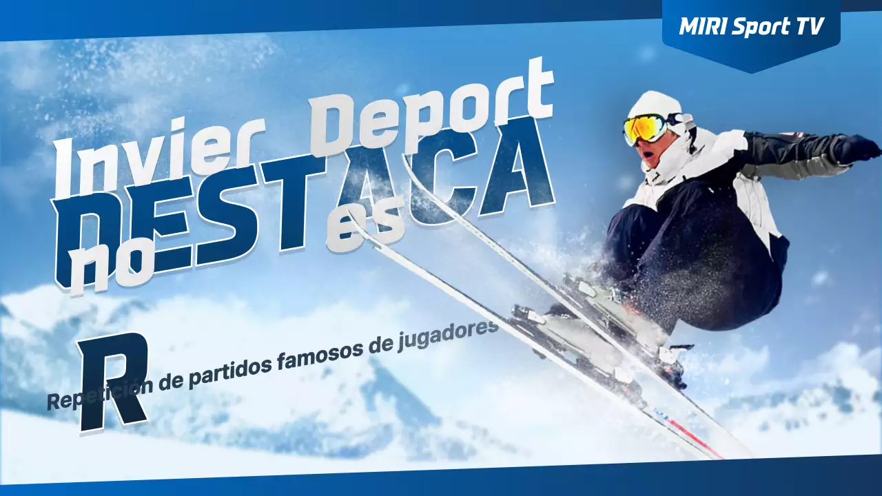 Concepto de deportes de invierno con degradado azul