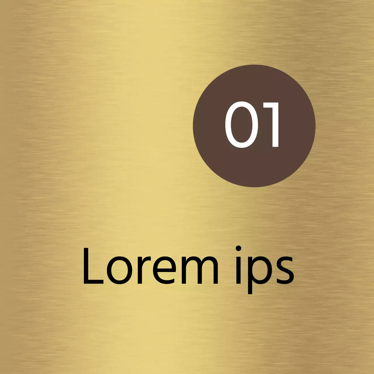 Un sencillo rótulo de marcador de posición con nombres de departamentos corporativos en marrón y negro y formas cuadradas.