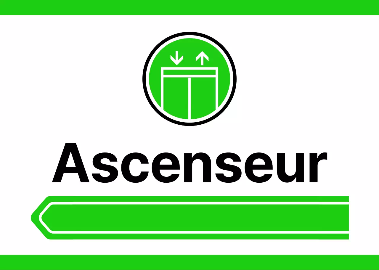 Pour le guidage de l'emplacement avec des pictogrammes jaunes et verts simples