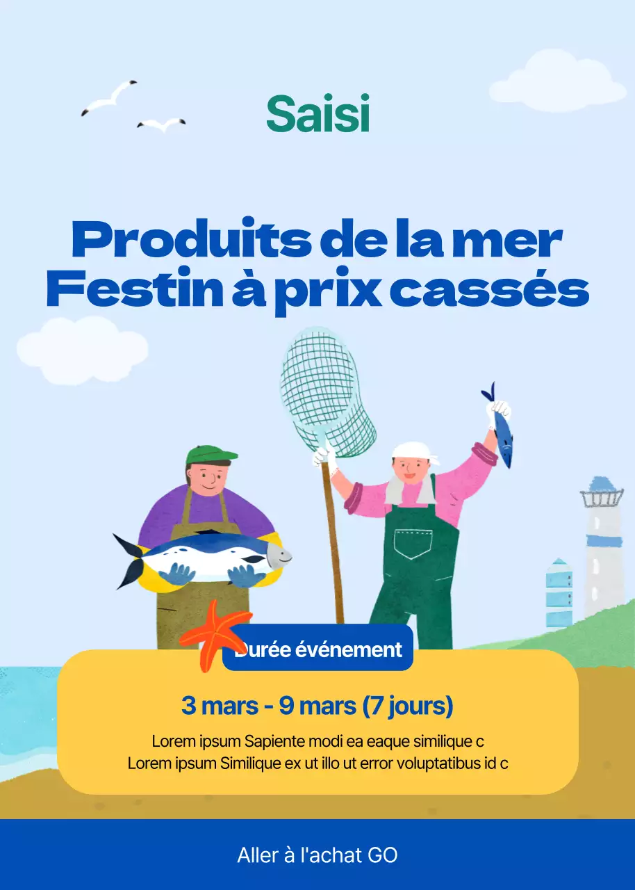 Annonces pour l'accord sur l'alimentation de la mer bleue et blanche