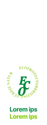 Einfaches Text-Symbol-Logo mit grünem Farbschema Werbung und Promotion für ökologische Vereinigungen