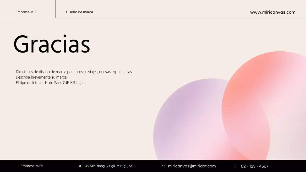 Una pauta de marca sencilla con colores marfil y naranja