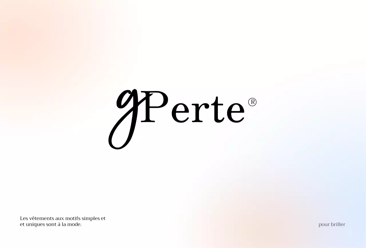 Magasin de vêtements simple et brillant avec dégradés