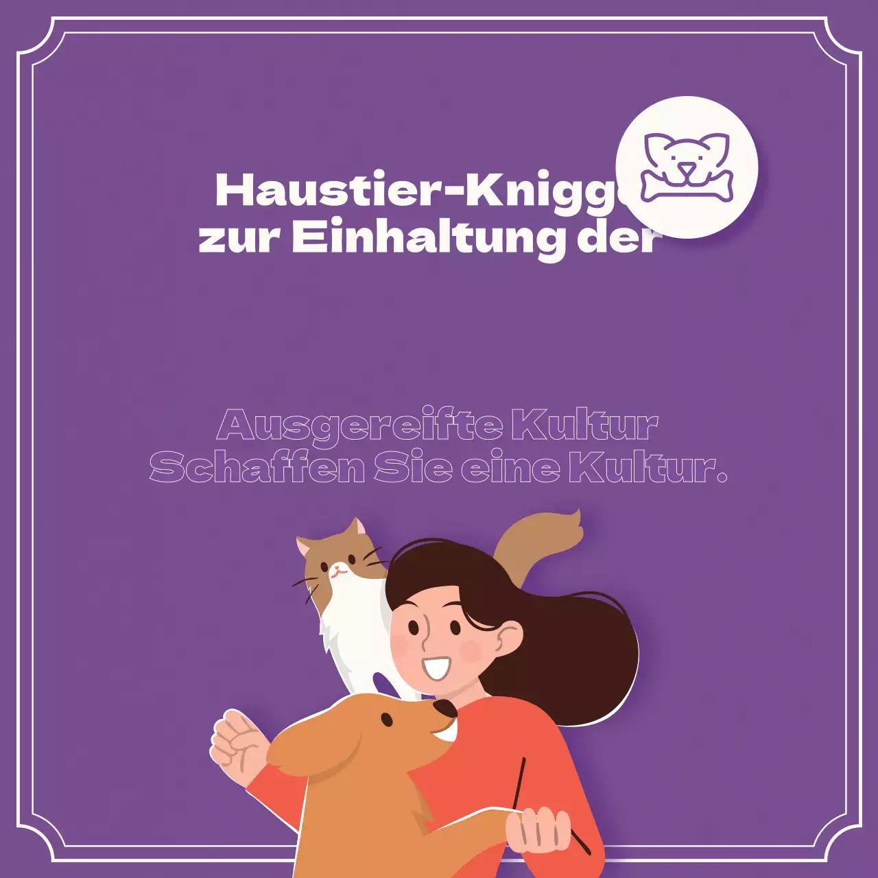 Über lila Haustierkarten