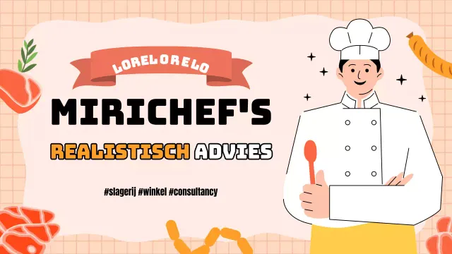 Consulting voor een vleeswinkel in oranje