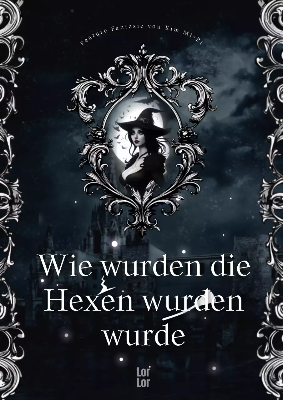 Ein Fantasy-Roman mit einem Zauberer in Schwarz-Weiß-Tönen