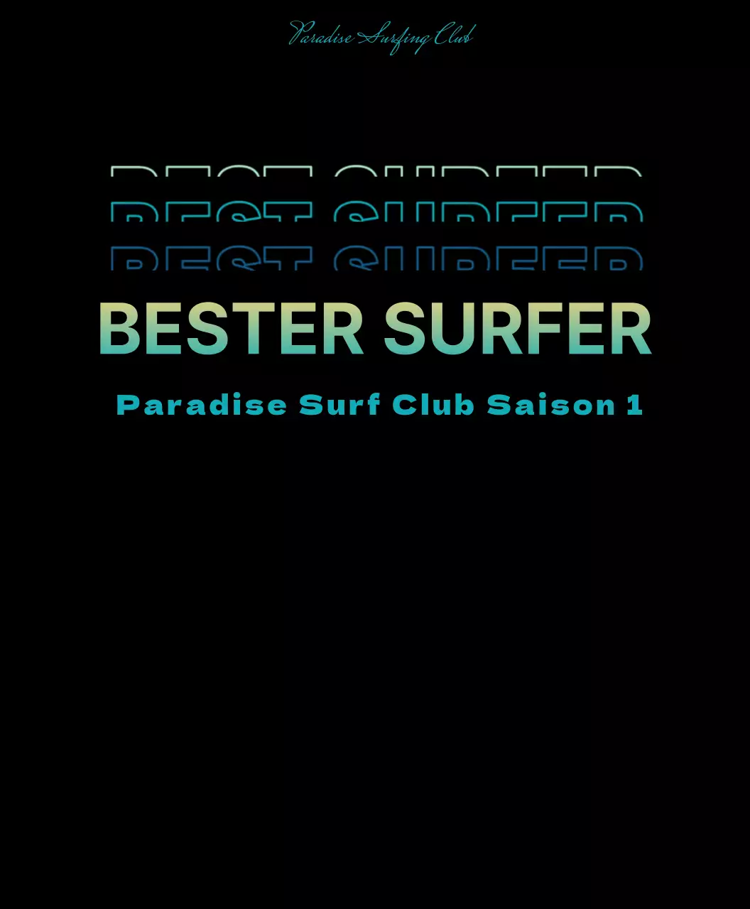 Gelbes und blaues Surfclub-Team-T-Shirt