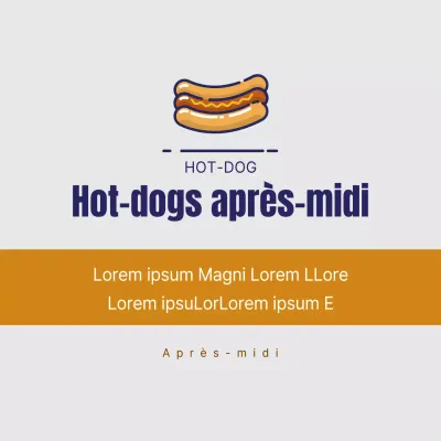 Hot-dogs dans l'après-midi