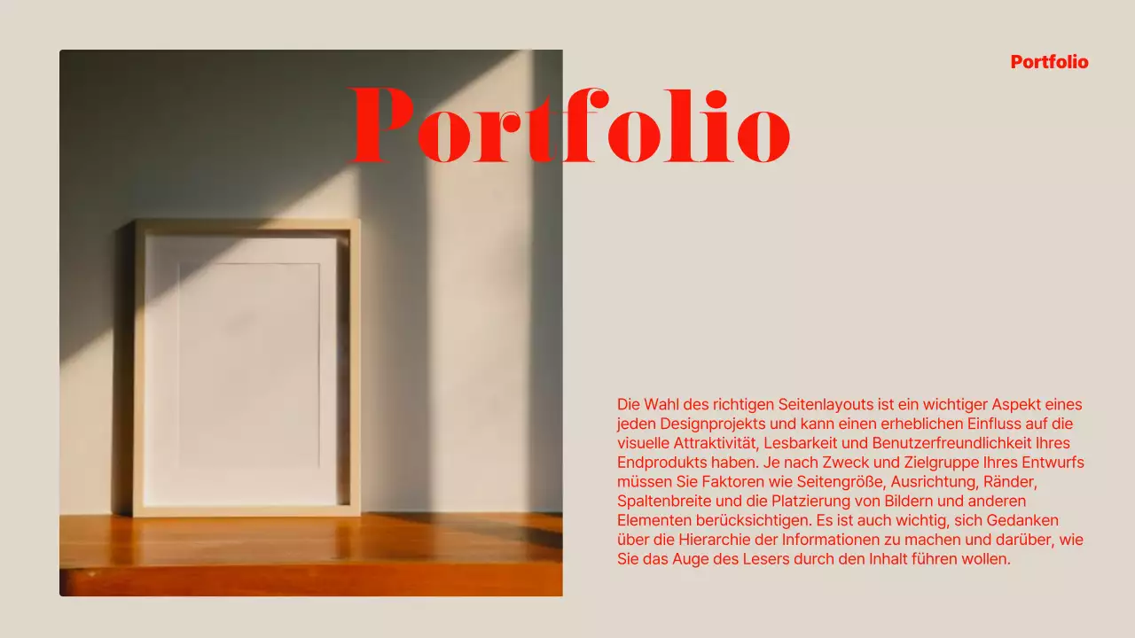 Modern gestaltete Geschäftsanzeige in Rot und Chartreuse