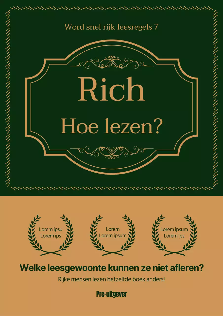 Boeken in een gouden punt kaderconcept
