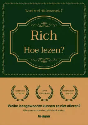 Boeken in een gouden punt kaderconcept