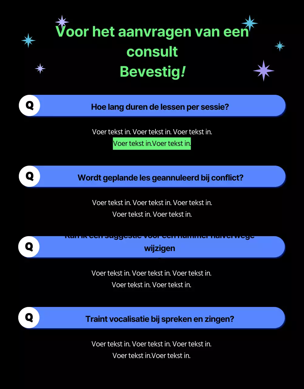 Prachtige zangles met chartreuse accenten