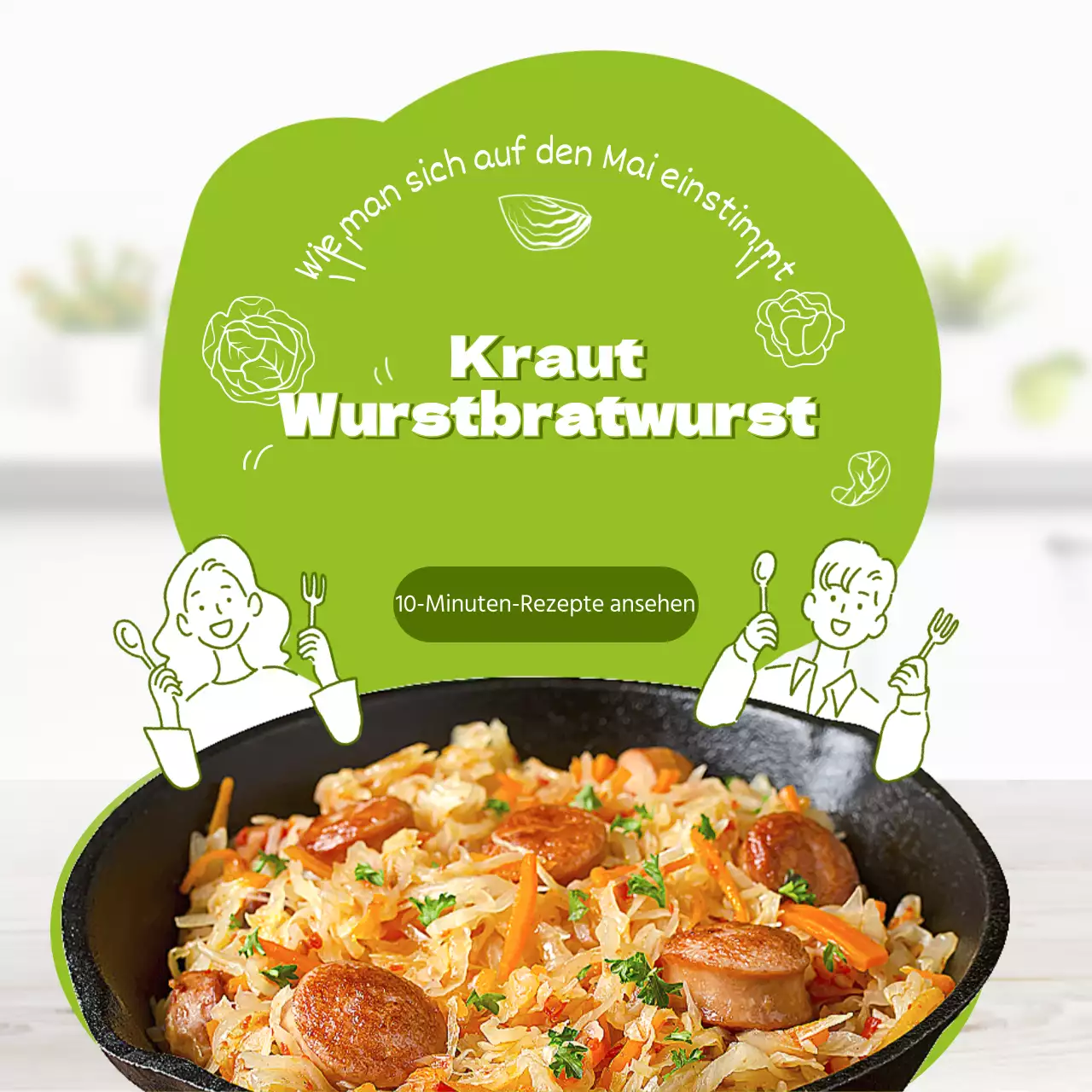 Limonengrüne Illustrationen und Bilder Sauberes konzeptionelles Rezeptthema