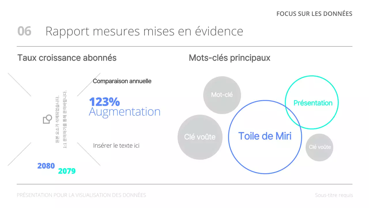 Rapports d'analyse de données minimalistes sur fond blanc