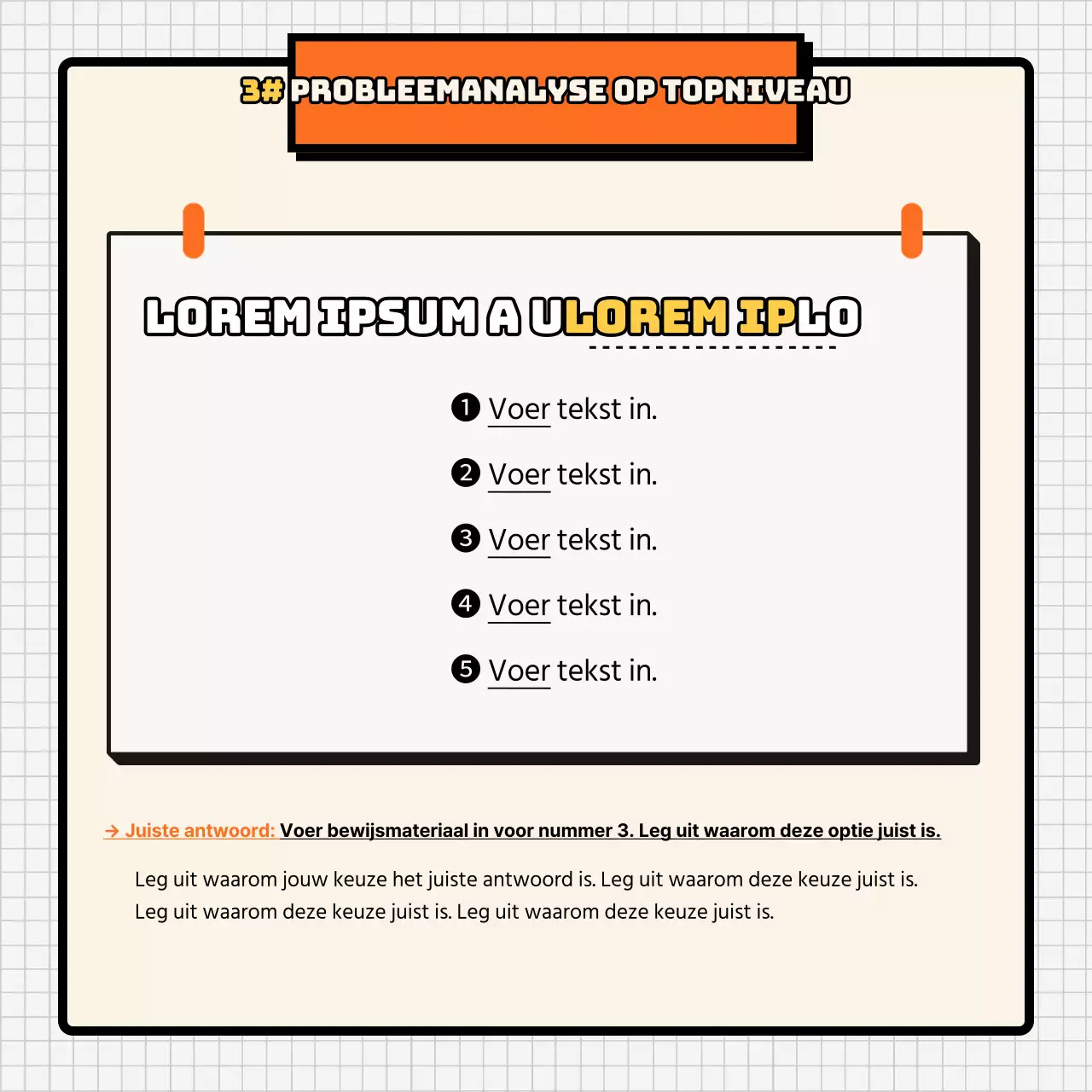 Oranje en vleeskleurige endocriene analyse CardNews
