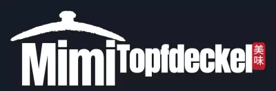 Einfaches schwarzes und rotes traditionelles Kochtopf-Symbol im Logostil für Mitarbeiter und Kunden eines Charcuterie-Restaurants