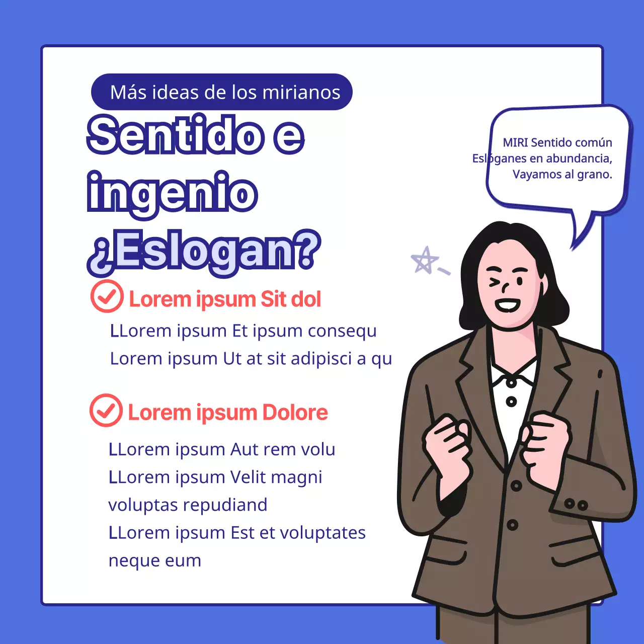 Convocatoria del concurso de eslóganes sobre el tema de la caja azul y blanca