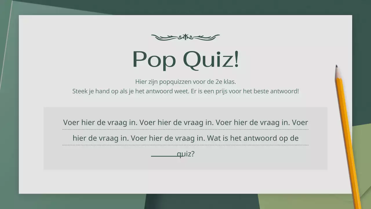 Groene, rustgevende sfeer Moderne literatuurles