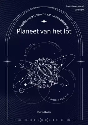 Marine Wit Lijn Illustratie Ruimte Thema