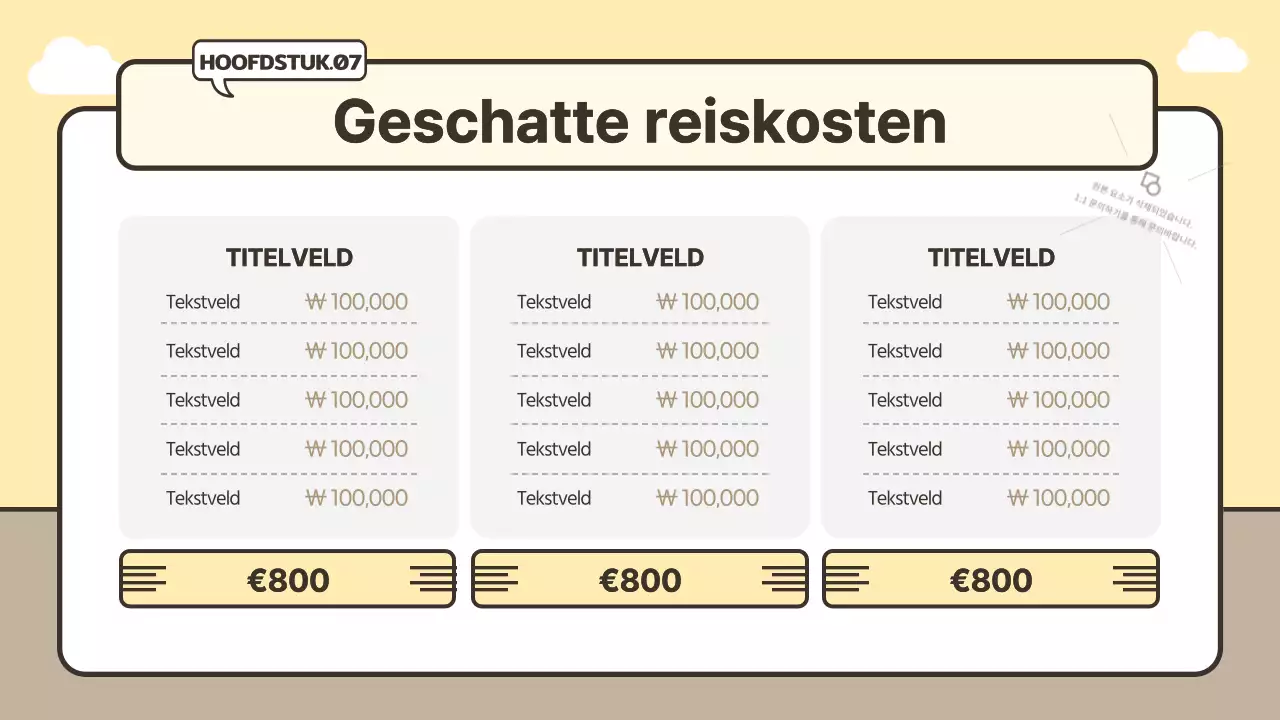 Schattig bagageconcept met reisroute in geel en beige