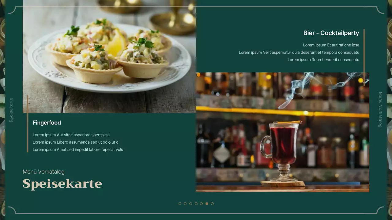 Einführung des grünen und braunen Catering-Service