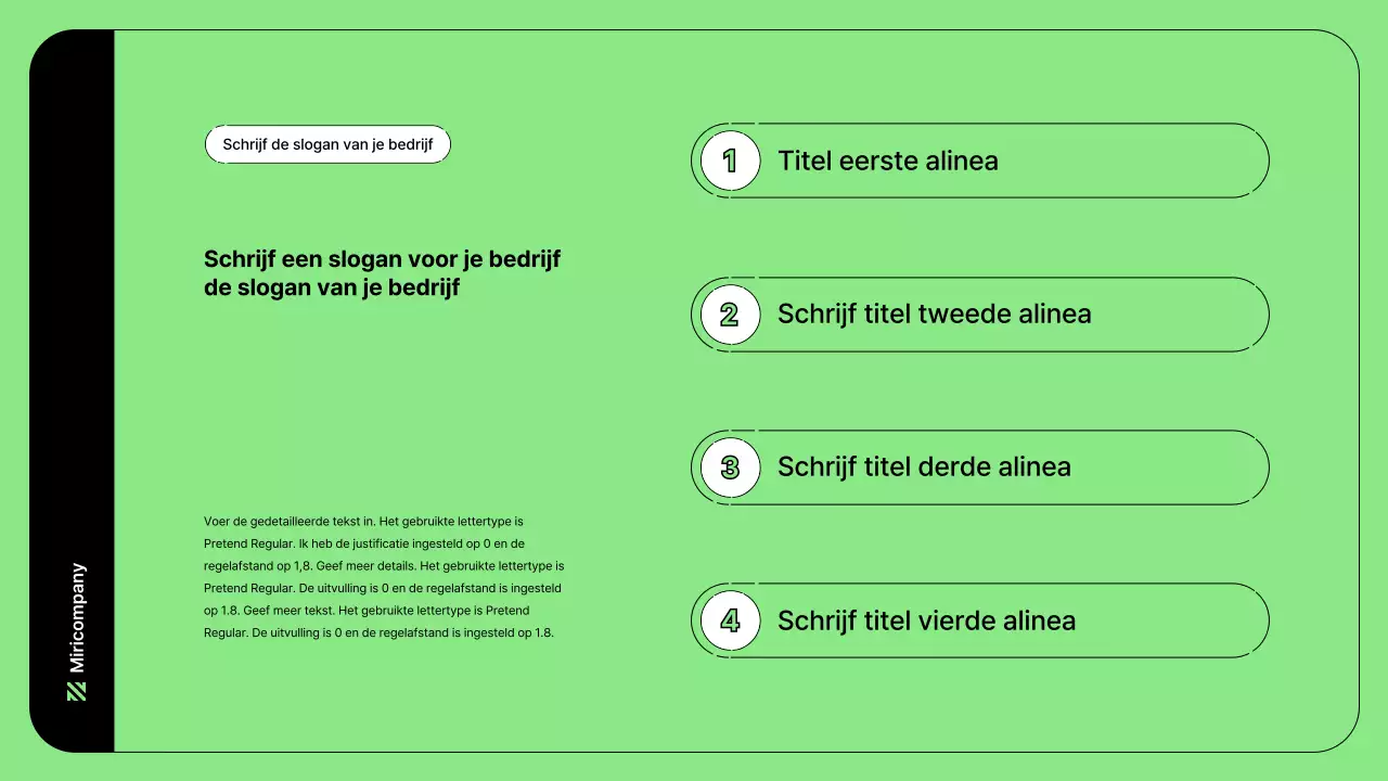 Zakelijke illustratie met eenvoudige lijnen in groen