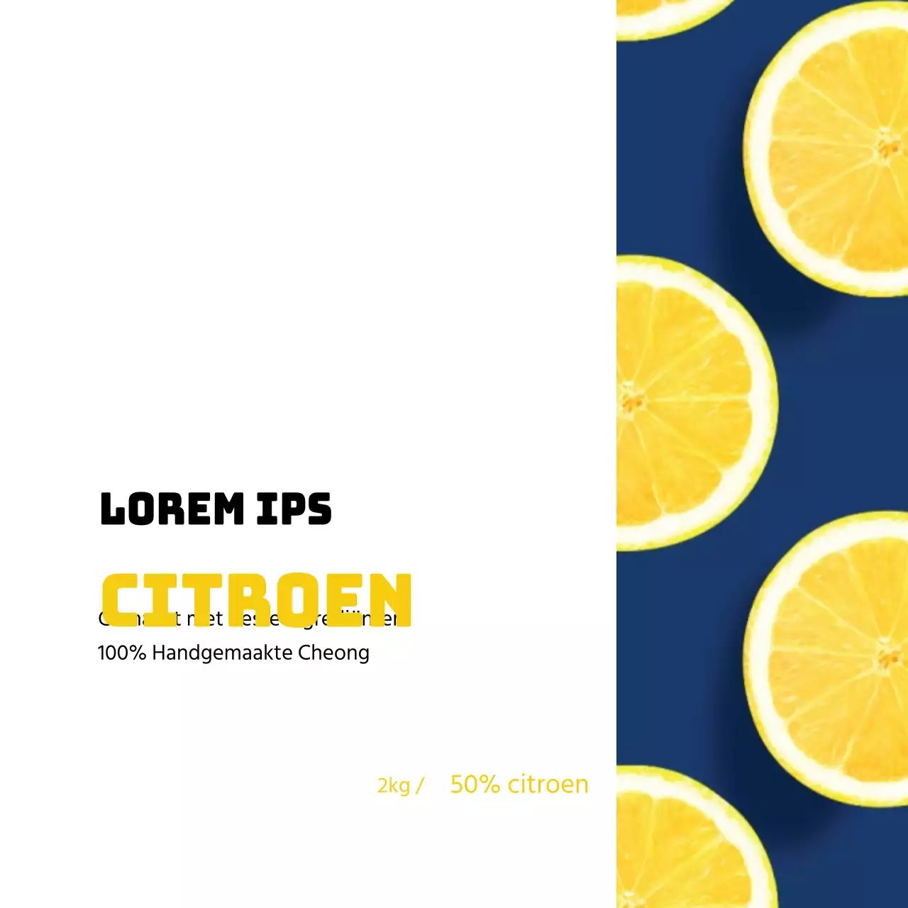 Etiket voor citroen zelfgebrouwen bier