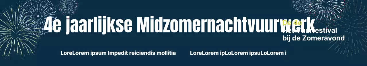 Midzomernacht vuurwerk