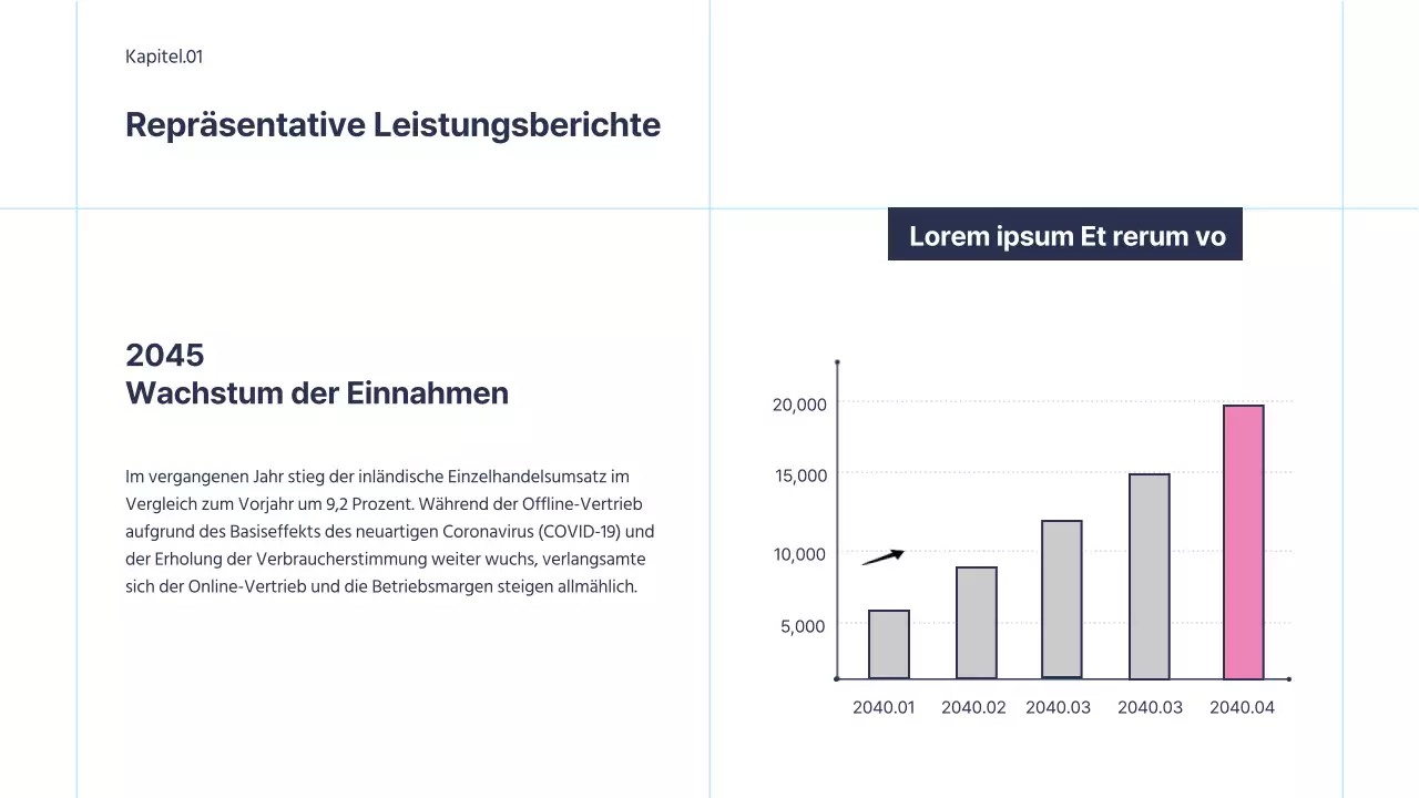 Einfache Business-Infografik mit rosa Akzenten auf weißem Hintergrund