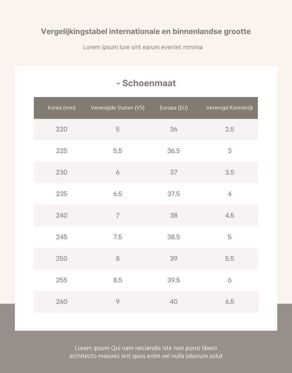 Beige en rustig internationaal inkoopagent sjabloon