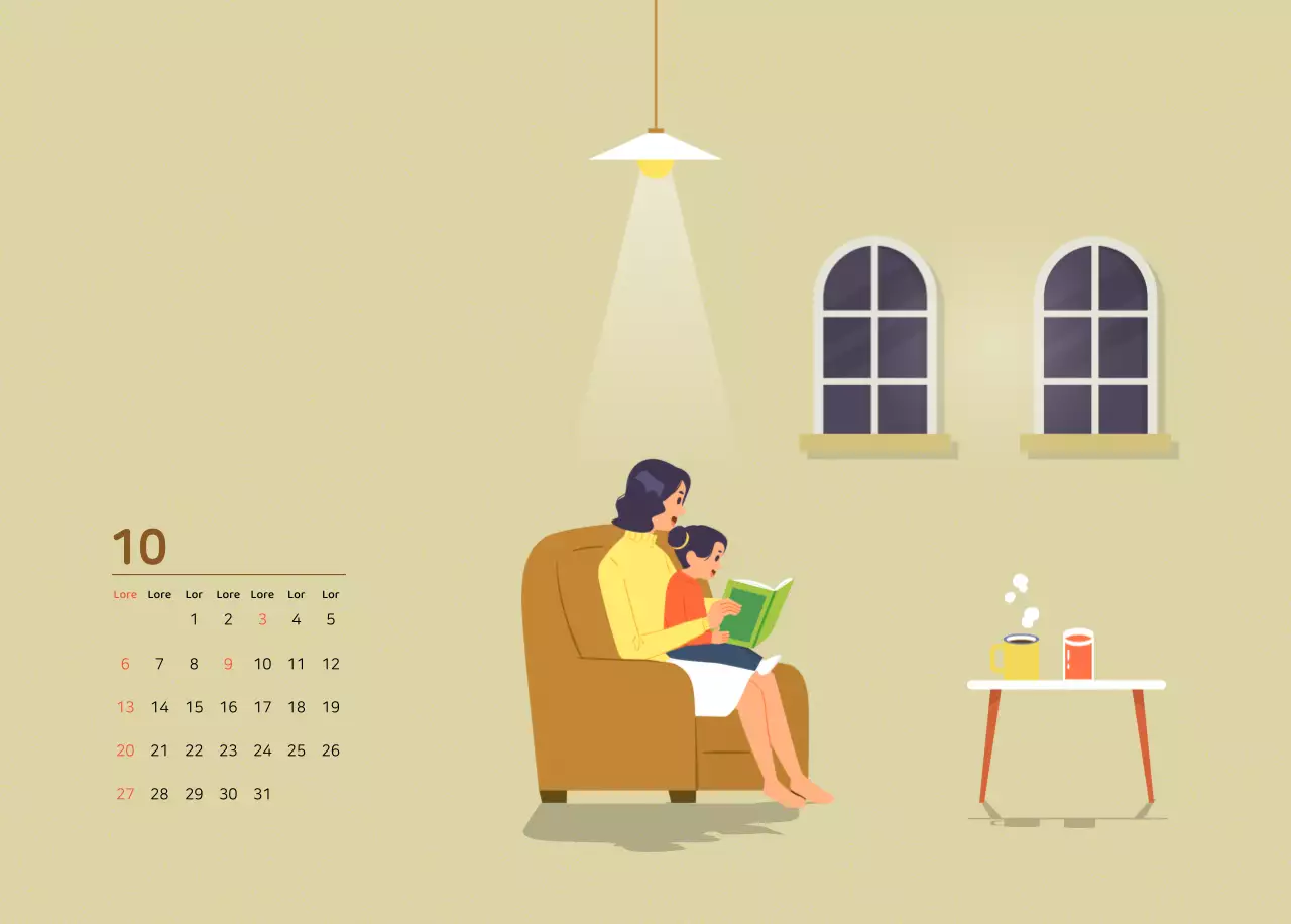 Illustration d'une famille multicolore